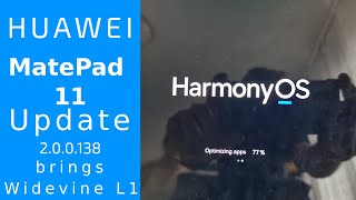 MatePad 11 HarmonyOS Update brings Widevine L1 [upl. by Braswell]