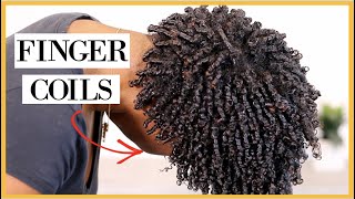 MAXIMUM curls definition with FINGER COILS [upl. by Vida]