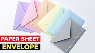 How to Make Paper Envelope  DIY Easy Paper Envelope [upl. by Alahs]