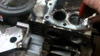 LAWN MOWER REPAIR  HOW TO REPAIR VALVE SEATS THAT HAVE COME OUT OF THE ENGINE BLOCK [upl. by Ylecara]