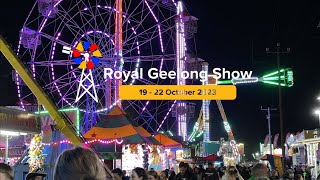 Royal Geelong Show 2023 Rides [upl. by Harehs391]