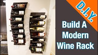 How To Build A Modern Wine Rack [upl. by Comptom334]