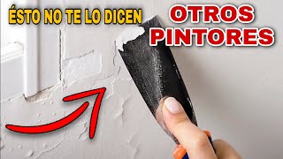 Cómo Reparar y Pintar Paredes Viejas  RÁPIDO Y FÁCIL [upl. by Eldorado]