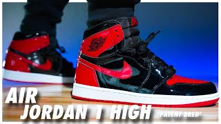 Air Jordan 1 High OG Patent Bred [upl. by Oirtemed]