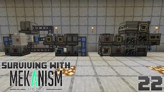 Surviving With Mekanism v10  E22  5x Ore Processing [upl. by Ronyam]