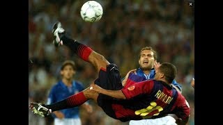 Rivaldo Hat Trick Barcelona x Valencia 2001 [upl. by Marchall]