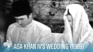 Aga Khan IVs Wedding in Paris France 1969  British Pathé [upl. by Oringas725]