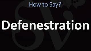 How to Pronounce Defenestration CORRECTLY [upl. by Robinetta]