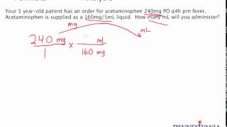 Dose Conversion 2  Converting mg to mL Without a Label [upl. by Surat]