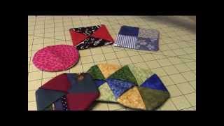 Folded Fabric Coasters [upl. by Lishe159]