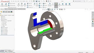 SolidWorks Tutorial Section View [upl. by Elletnahc354]