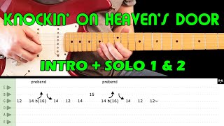 Guns N Roses  Knockin on Heavens Door  Guitar Tab  Lesson  Cover  Tutorial [upl. by Wisnicki]