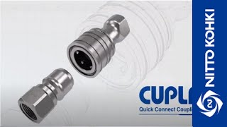 NITTO KOHKIQuick Connect Couplings quotCUPLAquot [upl. by Elene115]