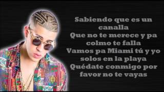 EL AMANTE Remix Nicky Jam ft Ozuna y Bad Bunny LETRA [upl. by Gabbert]