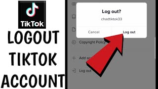 How to Logout Tiktok Account [upl. by Beesley596]