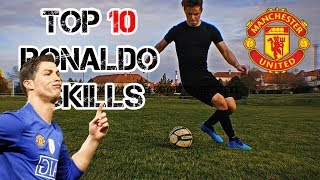 Learn 10 EASY Cristiano Ronaldo MAN UTD Skills Tutorial  UFS2000 [upl. by Nohtahoj78]