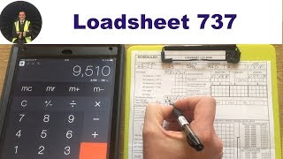 ✈ Boeing 737 LOADSHEET ✈ [upl. by Munsey]