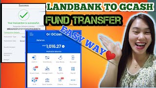 HOW TO TRANSFER MONEY FROM LANDBANK TO GCASH 2021 FULL TUTORIAL EASY WAYS [upl. by Ayila937]