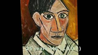 Pablo Picasso’s Self Portrait Evolution From Age 15 To Age 90 [upl. by Puri]