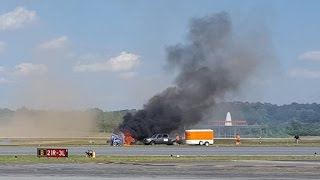 Stunt plane crashes during air show [upl. by Clothilde]