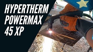 Hypertherm Powermax 45 XP Unboxing amp First Cut Test [upl. by Wickham]