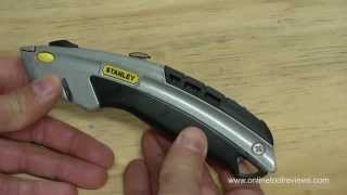 Stanley 10788 Utility Knife Review  OnlineToolReviewscom [upl. by Necila]