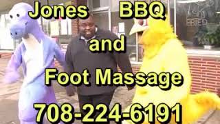 Jones bbq and foot massage [upl. by Einafats]