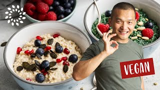 Haferflocken Porridge in 10 Minuten  Vegan [upl. by Joshua]