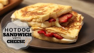 Hotdog Sandwich with Cheese  Hot dog Recipes   Merienda Time [upl. by Assenal577]