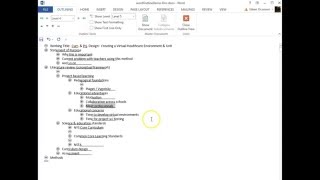 Using outline feature in Word [upl. by Torrin368]