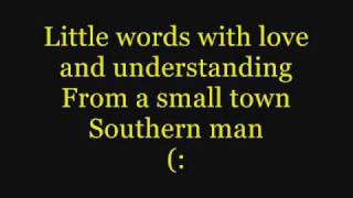 Alan Jackson Small Town Southern Man Lyrics [upl. by Noyad]