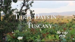 Three Days In Tuscany  Three Wineries in Montalcino [upl. by Nafis]