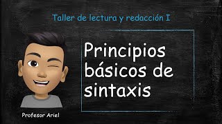 Principios básicos de sintaxis [upl. by Cathie]