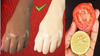 Skin Whitening Home Remedies Lemon Colgate Toothpaste and Tomato Facial [upl. by Oiznun]