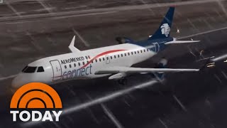 Shocking Video Emerges From Mexico Plane Crash  TODAY [upl. by Dorcy]