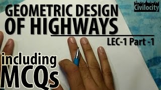 Geometric Design Of Highways  Highway Engineering  Lec1 Part1  GATE [upl. by Ytsud324]