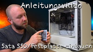 Anleitungsvideo Sata SSD  Festplatte einbauen [upl. by Albertson]