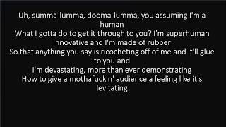 RAP GOD FAST PART  EMINEM LYRICS [upl. by Tani744]