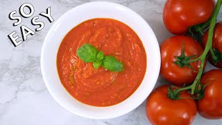 How to Make Tomato Sauce from Fresh Tomatoes Italian Style THE EASIEST WAY [upl. by Adikam]