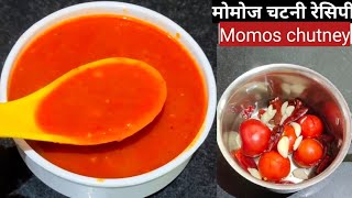 मार्केट जैसी मोमोज चटनी बनाएं घर परMomos chatni recipeHow to make momos chutneyChutney Recipes [upl. by Anitsua]