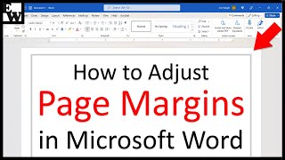 How to Adjust Page Margins in Microsoft Word [upl. by Melamie]