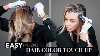 Hairdresser How To  Color Your Roots At Home  Quarantine Edition [upl. by Legnalos683]