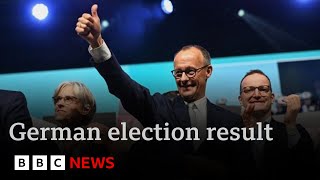 Trump congratulates Germany’s conservative election winners as farright AfD come second BBC News [upl. by Gonzalo]