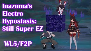 How to Beat Inazuma Electro Hypostasis FASTF2P in the quotSakura Arborismquot Quest [upl. by Alakcim69]