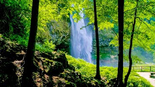 Waterfalls from Above 10 Hours No Sound — 4K Nature Screensaver [upl. by Delastre]