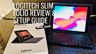 Logitech Slim Folio Keyboard Review amp Setup [upl. by Anival41]