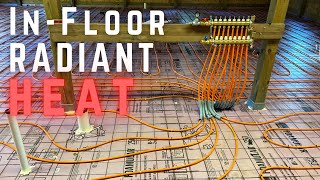 Installing Infloor Radiant Heat  Dream Workshop Build 2  How To DIY [upl. by Rhianon]