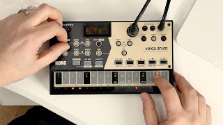 KORG volca drum  Features [upl. by Rannug]