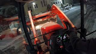 Kubota Grand L 3560 Pushing snow [upl. by Bashemath]