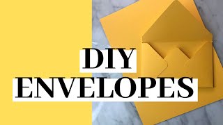 How to Make Your Own Envelopes  DIY Tutorial [upl. by Anialed]